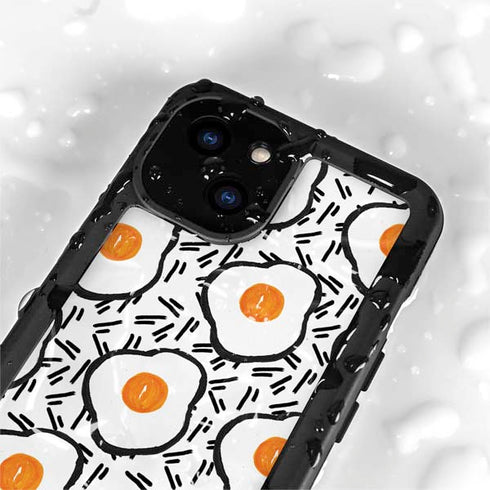 Bouffants and Broken Hearts Eggs iPhone 15 Waterproof Case